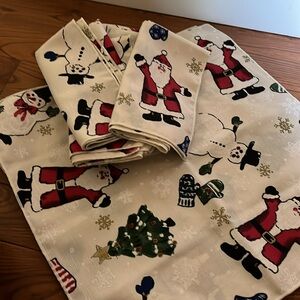 11 Christmas cloth napkins